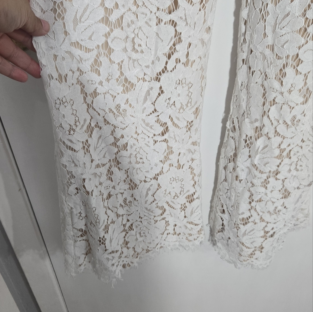 Aakaa Ivory Lace Jumpsuit Graduation/Brides - Picture 8 of 16